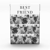 9フォトコラージュ白最高の友人写真ブロック フォトブロック (正面)