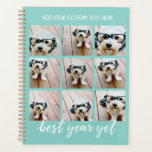 9フォトコラージュ（オプション）文字最高の-年を問わず プランナー手帳<br><div class="desc">写真をこのお気に入りのおもしろいテンプレートに追加する。このグリッドには、正方形の写真や任意の写真を使用できる。</div>