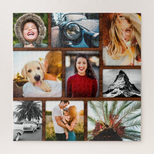 9フォトジグソーパズル木枠コラージュ ジグソーパズル (縦)