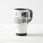 9フォトパーソナライズされたコラージュタンブラー トラベルマグ (正面右)