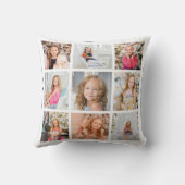9フォトパーソナライズされたコラージュ装飾用クッション クッション (裏面)