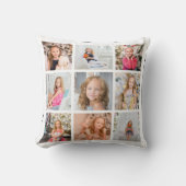 9フォトパーソナライズされたコラージュ装飾用クッション クッション (正面)