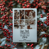 9フォトミニマリストクリスマスファーストホーム シーズンカード