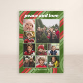 9フォトレトロストライプー – 赤ファンキー緑 シーズンカード