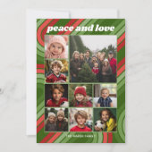 9フォトレトロストライプー – 赤ファンキー緑 シーズンカード (正面)