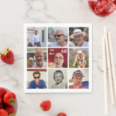 9フォト誕生日ナプキン スタンダードランチョンナプキン (インサイチュ)