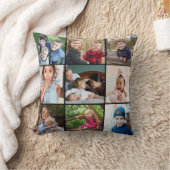 9フカスタムォトコラージュファミリー引用文ブラックキープス クッション (ブランケット)