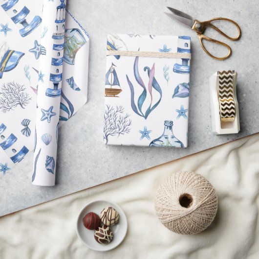 #9ヘブン航海のラッピング紙「ビッグサイズ」 ラッピングペーパー (クラフト)