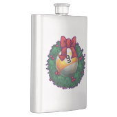 9ボールクリスマスリースレッド フラスク (右)