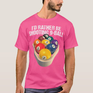 9ボールビリヤード射撃、 発砲のギア Tシャツ