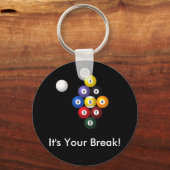 9ボールラックのキーチェーン キーホルダー (正面)