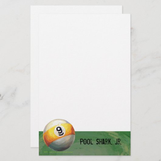 9ボール 便箋 (正面/裏面)
