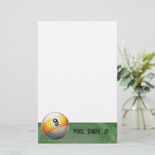 9ボール 便箋 (スタンド正面)