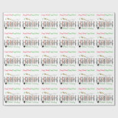 9ミルカー踊り2ヤギのクリスマスラッピング紙 ラッピングペーパー (フラット)