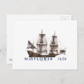 9メイフラワー ポストカード (正面/裏面)
