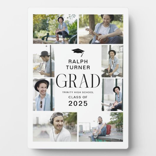 9モダンフォトコラージュGRAD記念ギフト フォトプラーク (正面)