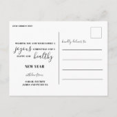 9モダン写真カラフルChristmas Greeting Postca ポストカード (裏面)