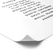 9モダン表ウェルカムシーティングチャート ポスター (角)