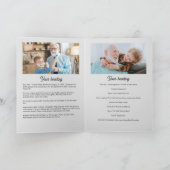 9モダン – 写真折り畳み式葬儀/生活お祝い プログラム (内部)