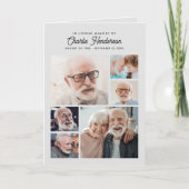 9モダン – 写真折り畳み式葬儀/生活お祝い プログラム (正面)