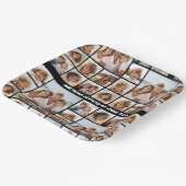 9ユニークフォトコラージュとオプションの背景 ペーパープレート (傾斜あり)