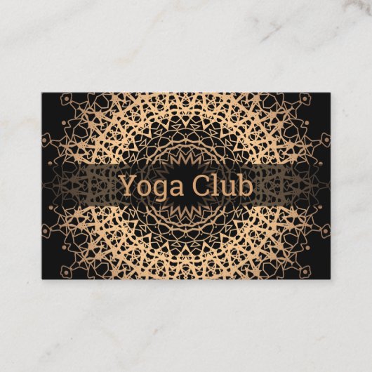 9ヨガセンター、ヨガ、スポーツ、ゴールデンマンダラ 名刺 (正面)