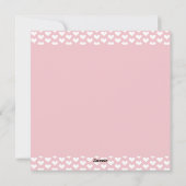 9人ともロマンチックな猫バレンタイン シーズンカード (裏面)