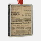 9人の会社による広告 メタルオーナメント (右)