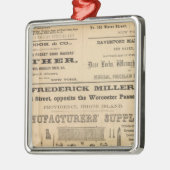 9人の会社による広告 メタルオーナメント (左)