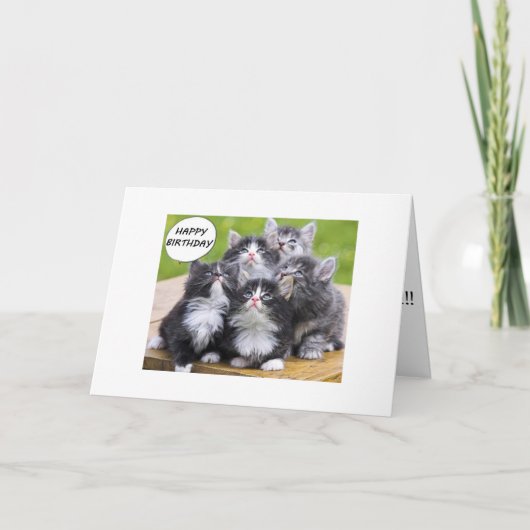 9人の住人が「OVER THE HILL GROUP CARD」 カード (正面)
