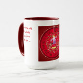 9人の女性踊ること マグカップ (正面左)