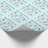 9人の女性踊ること ラッピングペーパー (角)