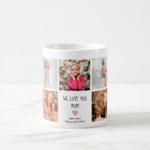 9人の子供の写真We Love You Mom Mug