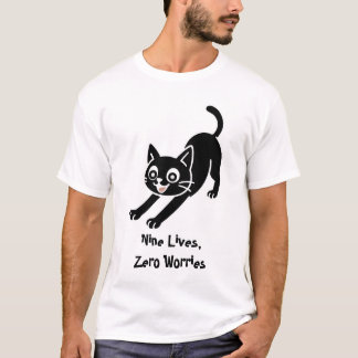 9人の生活、心配なし Tシャツ