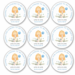 9個のゲスト名ブルーサンキューライオン シール