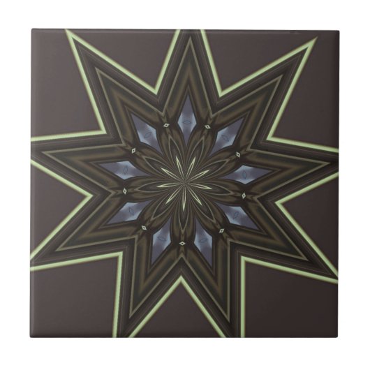 9先の尖った星 タイル (正面)