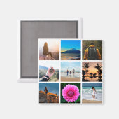 9写真フォトコラージュのカスタマイズ マグネット (正面/裏面)