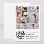 9写真ママはクリスマス妊娠になる シーズンカード (正面/裏面)