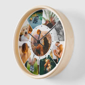 9写真丸い時計(丸) 壁時計 (傾斜)