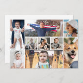 9写真写真コラージュ シーズンカード (正面/裏面)