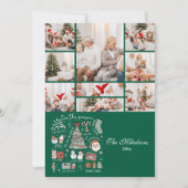 9写真Tis The Seasonレトログリーンクリスマス シーズンカード (正面)
