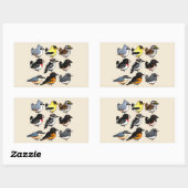 9北東USAバックヤードバード 長方形シール (シート)