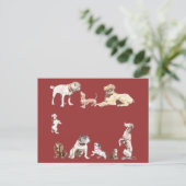 9匹の犬 ポストカード (スタンド正面)