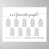 9台のモダン人お気に入りの席表 ポスター (正面)