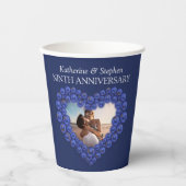 9周年ラピ結婚ス・ラズリハート写真 紙コップ (正面)