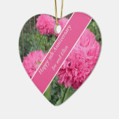 9周年結婚ポピー セラミックオーナメント (左)