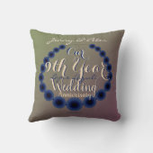 9周年結婚ラピスラズリ クッション (裏面)