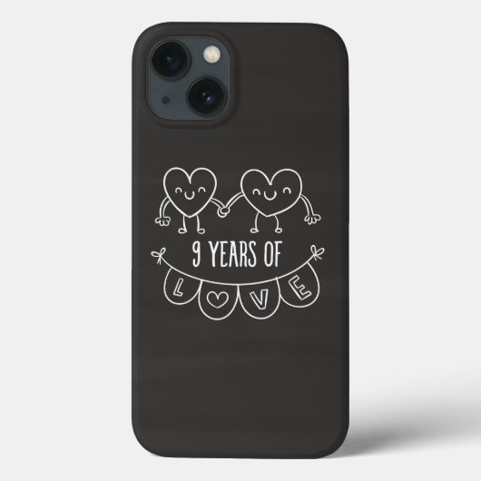 9周年記念ギフトチョークハート Case-Mate iPhoneケース (裏面)
