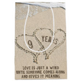 9周年記念ビーチハート ミディアムペーパーバッグ (正面)