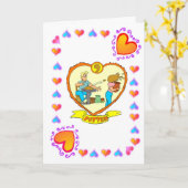 9周年記念 - 陶芸 カード (黄色い花)